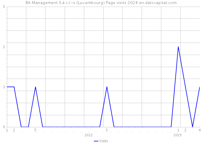 BA Management S.à r.l.-s (Luxembourg) Page visits 2024 