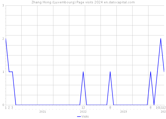 Zhang Hong (Luxembourg) Page visits 2024 