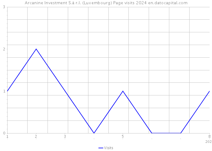 Arcanine Investment S.à r.l. (Luxembourg) Page visits 2024 