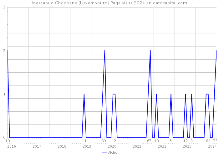Messaoud Ghodbane (Luxembourg) Page visits 2024 