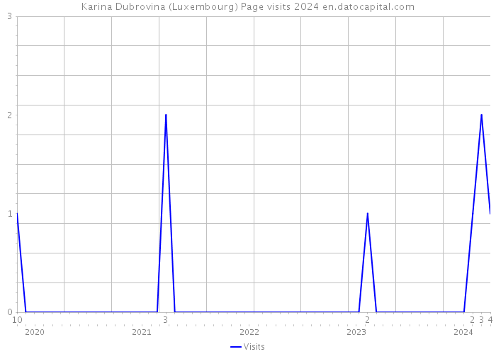 Karina Dubrovina (Luxembourg) Page visits 2024 