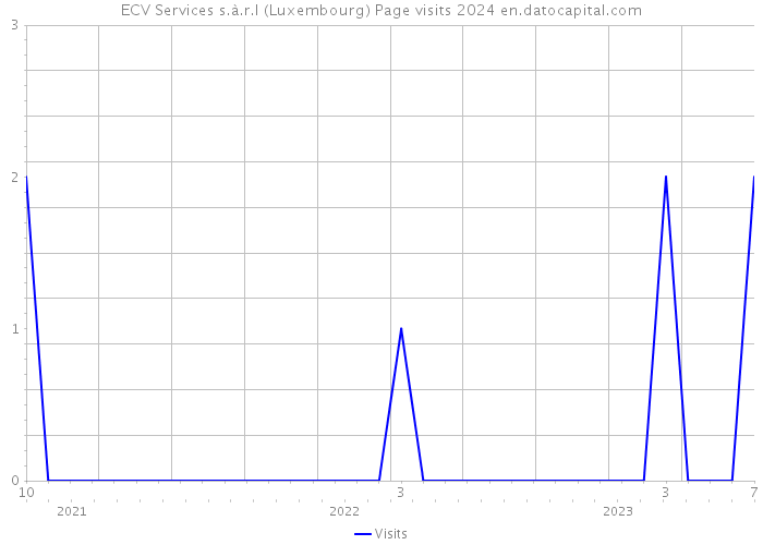 ECV Services s.à.r.l (Luxembourg) Page visits 2024 