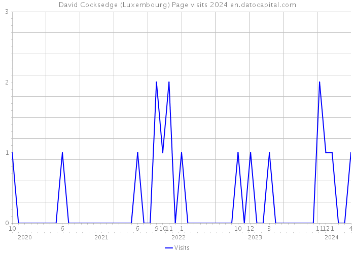 David Cocksedge (Luxembourg) Page visits 2024 