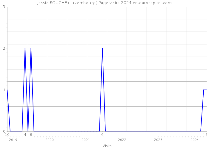 Jessie BOUCHE (Luxembourg) Page visits 2024 