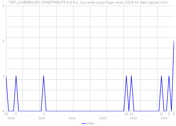 TEIF LUXEMBOURG INVESTMENTS S.A R.L. (Luxembourg) Page visits 2024 