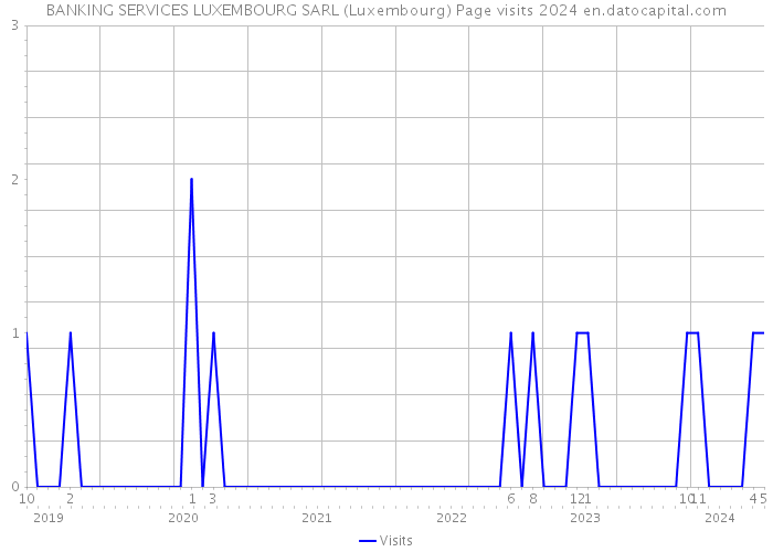 BANKING SERVICES LUXEMBOURG SARL (Luxembourg) Page visits 2024 