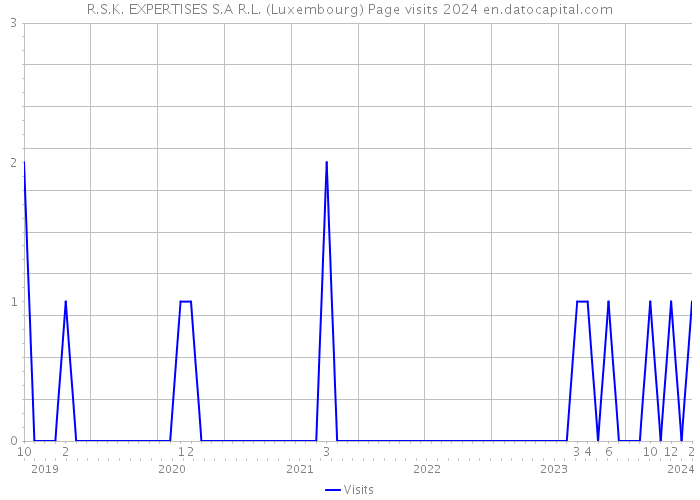 R.S.K. EXPERTISES S.A R.L. (Luxembourg) Page visits 2024 