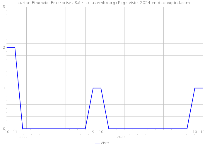Laurion Financial Enterprises S.à r.l. (Luxembourg) Page visits 2024 