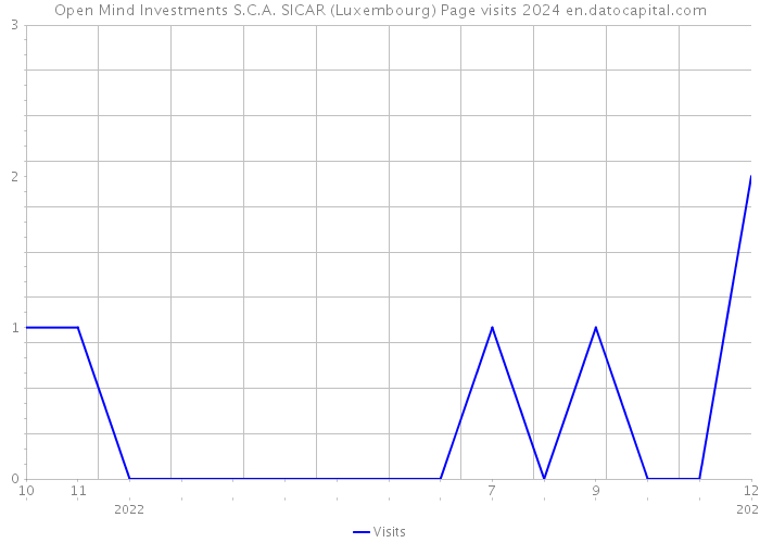 Open Mind Investments S.C.A. SICAR (Luxembourg) Page visits 2024 