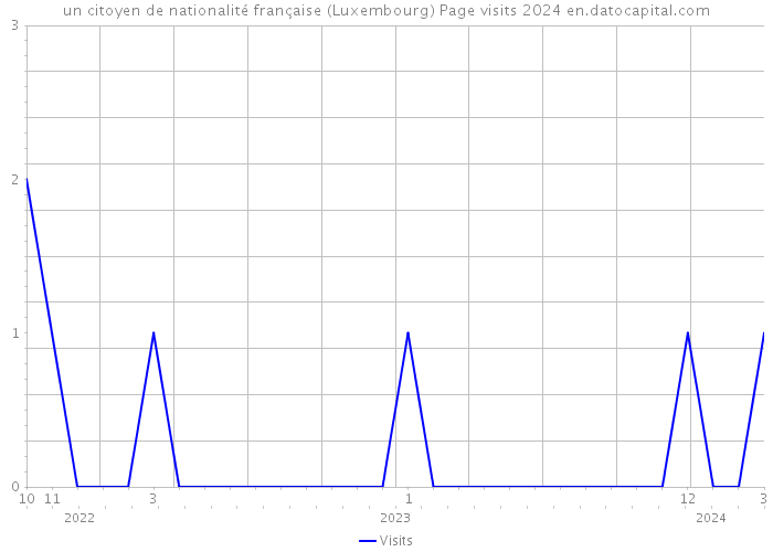 un citoyen de nationalité française (Luxembourg) Page visits 2024 
