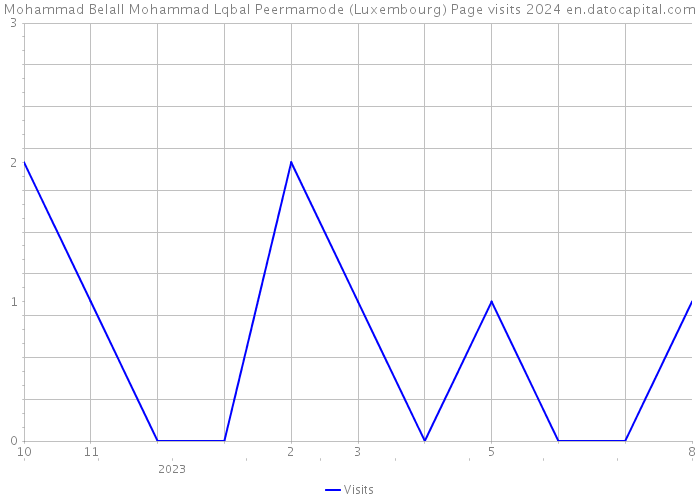 Mohammad Belall Mohammad Lqbal Peermamode (Luxembourg) Page visits 2024 