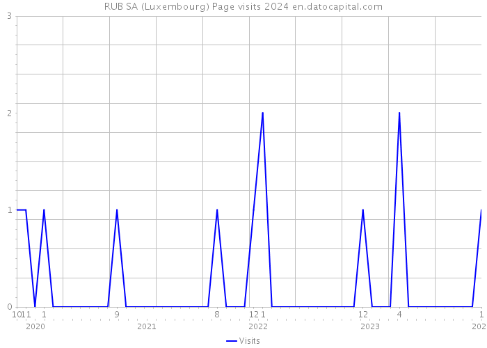 RUB SA (Luxembourg) Page visits 2024 