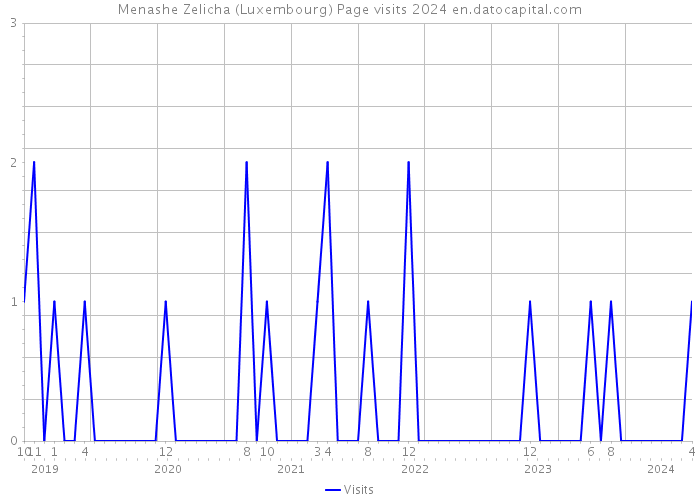Menashe Zelicha (Luxembourg) Page visits 2024 