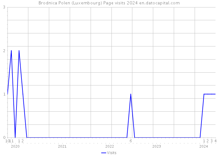 Brodnica Polen (Luxembourg) Page visits 2024 