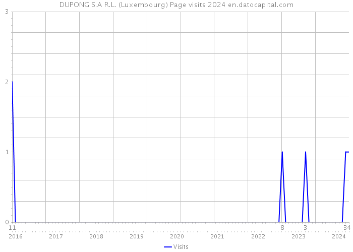 DUPONG S.A R.L. (Luxembourg) Page visits 2024 