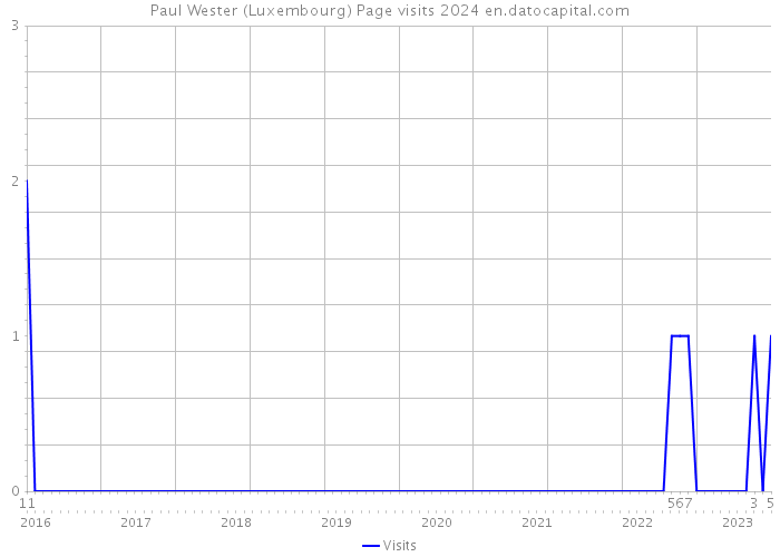 Paul Wester (Luxembourg) Page visits 2024 