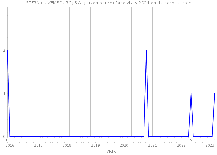 STERN (LUXEMBOURG) S.A. (Luxembourg) Page visits 2024 