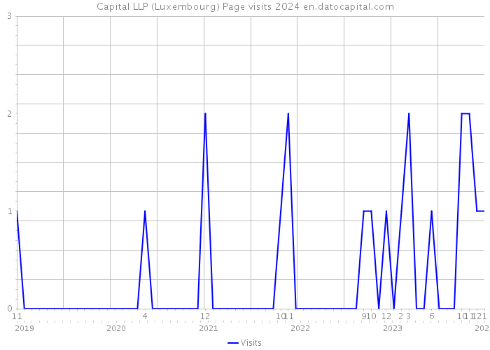 Capital LLP (Luxembourg) Page visits 2024 