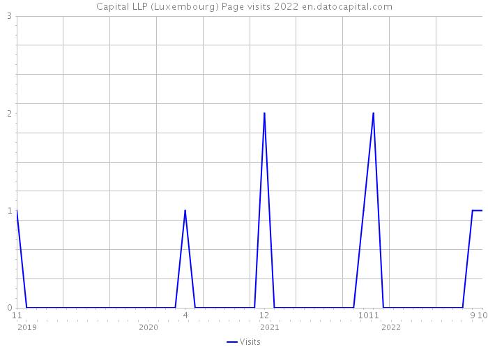Capital LLP (Luxembourg) Page visits 2022 