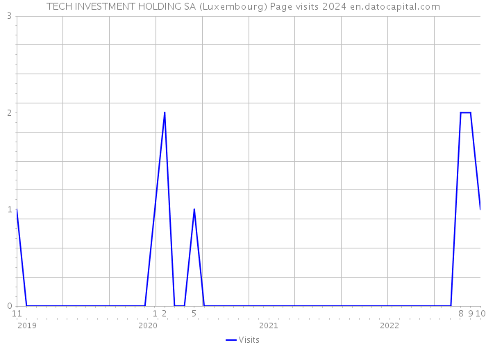 TECH INVESTMENT HOLDING SA (Luxembourg) Page visits 2024 