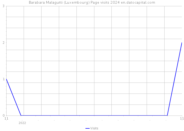 Barabara Malagutti (Luxembourg) Page visits 2024 