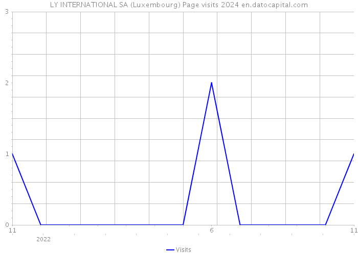 LY INTERNATIONAL SA (Luxembourg) Page visits 2024 