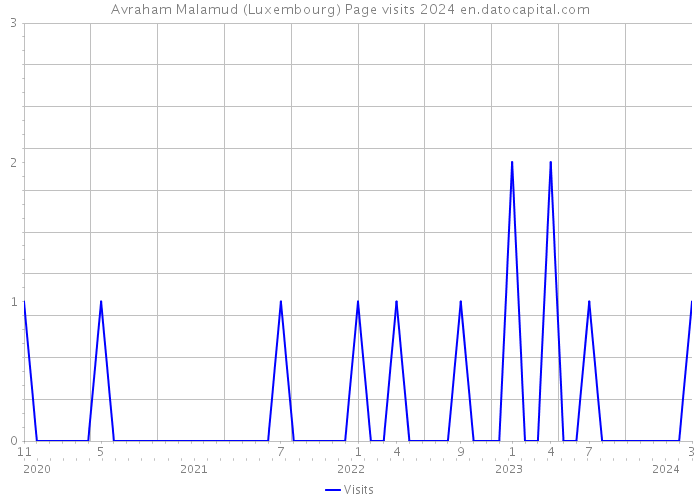 Avraham Malamud (Luxembourg) Page visits 2024 