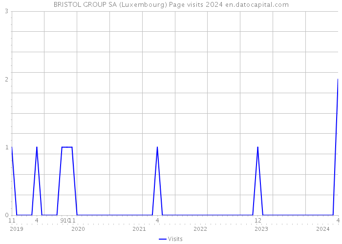 BRISTOL GROUP SA (Luxembourg) Page visits 2024 