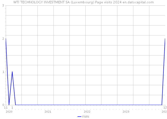 WTI TECHNOLOGY INVESTMENT SA (Luxembourg) Page visits 2024 