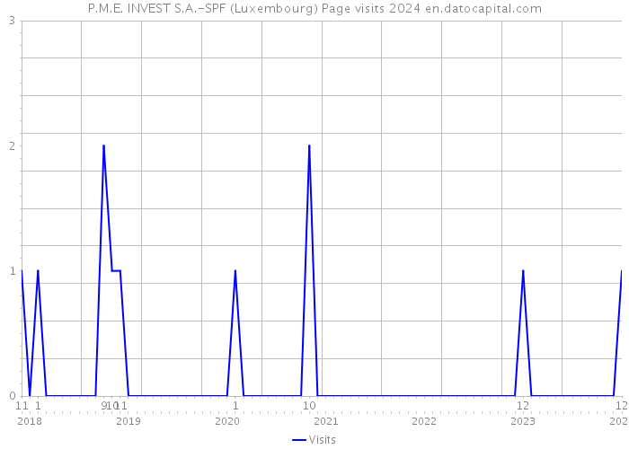 P.M.E. INVEST S.A.-SPF (Luxembourg) Page visits 2024 