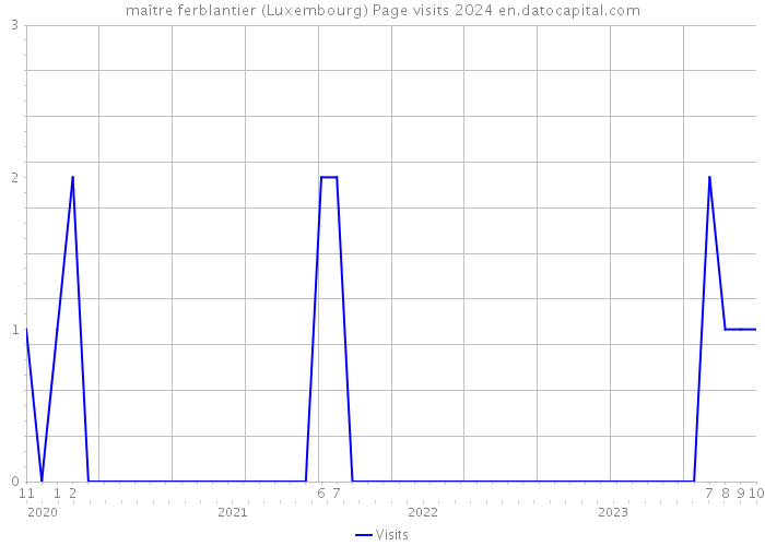 maître ferblantier (Luxembourg) Page visits 2024 