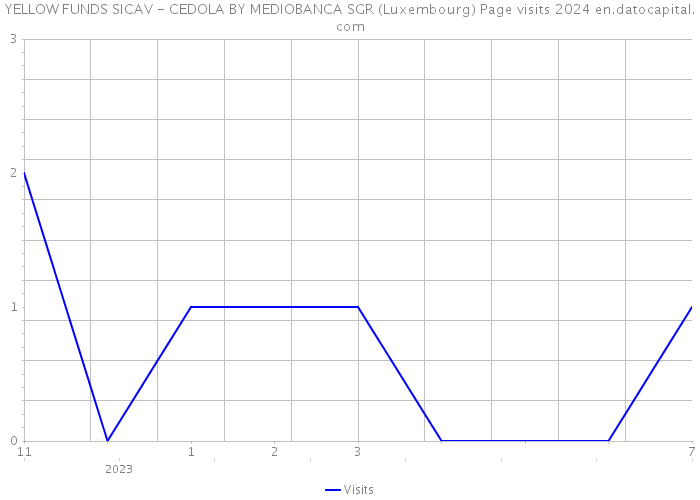 YELLOW FUNDS SICAV - CEDOLA BY MEDIOBANCA SGR (Luxembourg) Page visits 2024 