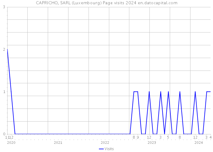 CAPRICHO, SARL (Luxembourg) Page visits 2024 