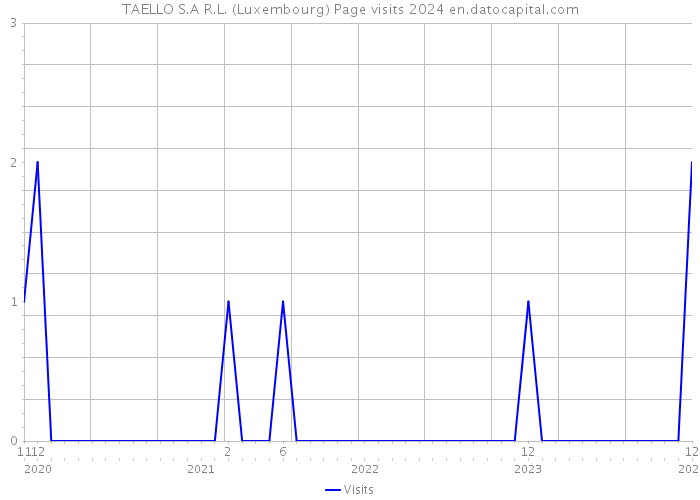 TAELLO S.A R.L. (Luxembourg) Page visits 2024 