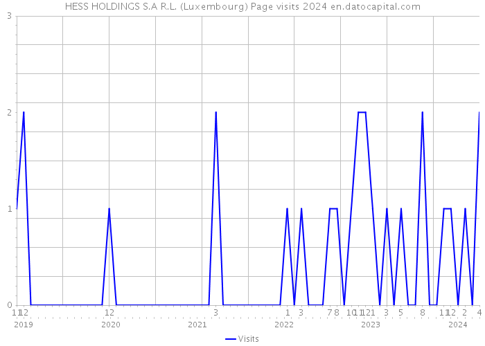 HESS HOLDINGS S.A R.L. (Luxembourg) Page visits 2024 