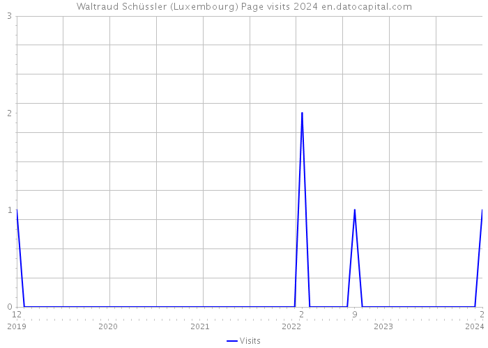 Waltraud Schüssler (Luxembourg) Page visits 2024 
