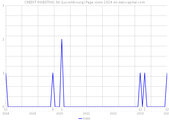 CREDIT INVESTING SA (Luxembourg) Page visits 2024 