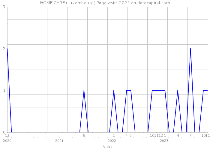 HOME CARE (Luxembourg) Page visits 2024 