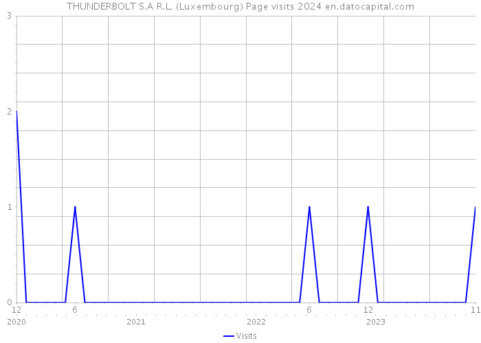 THUNDERBOLT S.A R.L. (Luxembourg) Page visits 2024 