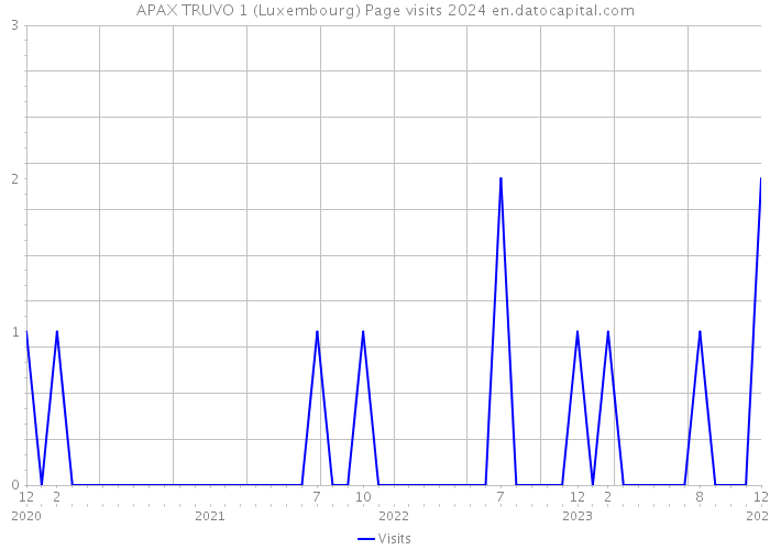 APAX TRUVO 1 (Luxembourg) Page visits 2024 