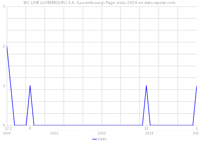 BIC LINE LUXEMBOURG S.A. (Luxembourg) Page visits 2024 