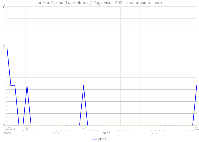 Larissa Gorina (Luxembourg) Page visits 2024 
