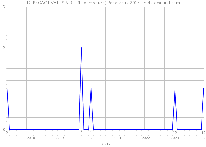 TC PROACTIVE III S.A R.L. (Luxembourg) Page visits 2024 