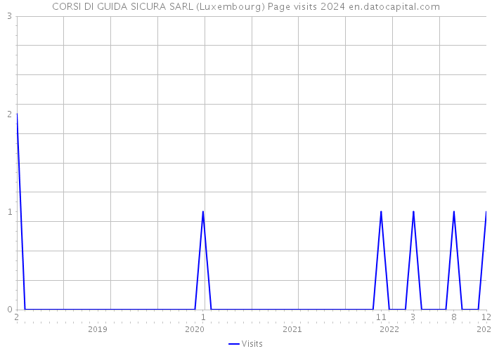 CORSI DI GUIDA SICURA SARL (Luxembourg) Page visits 2024 