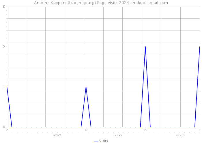 Antoine Kuypers (Luxembourg) Page visits 2024 