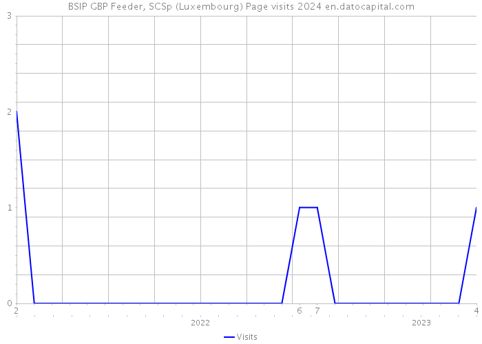BSIP GBP Feeder, SCSp (Luxembourg) Page visits 2024 