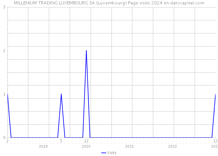 MILLENIUM TRADING LUXEMBOURG SA (Luxembourg) Page visits 2024 