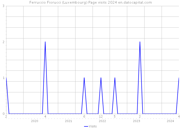 Ferruccio Fiorucci (Luxembourg) Page visits 2024 