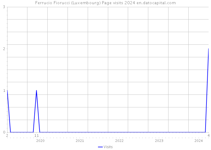 Ferrucio Fiorucci (Luxembourg) Page visits 2024 