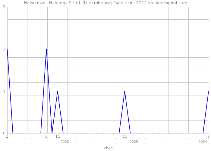 Holstenwall Holdings S.à r.l. (Luxembourg) Page visits 2024 